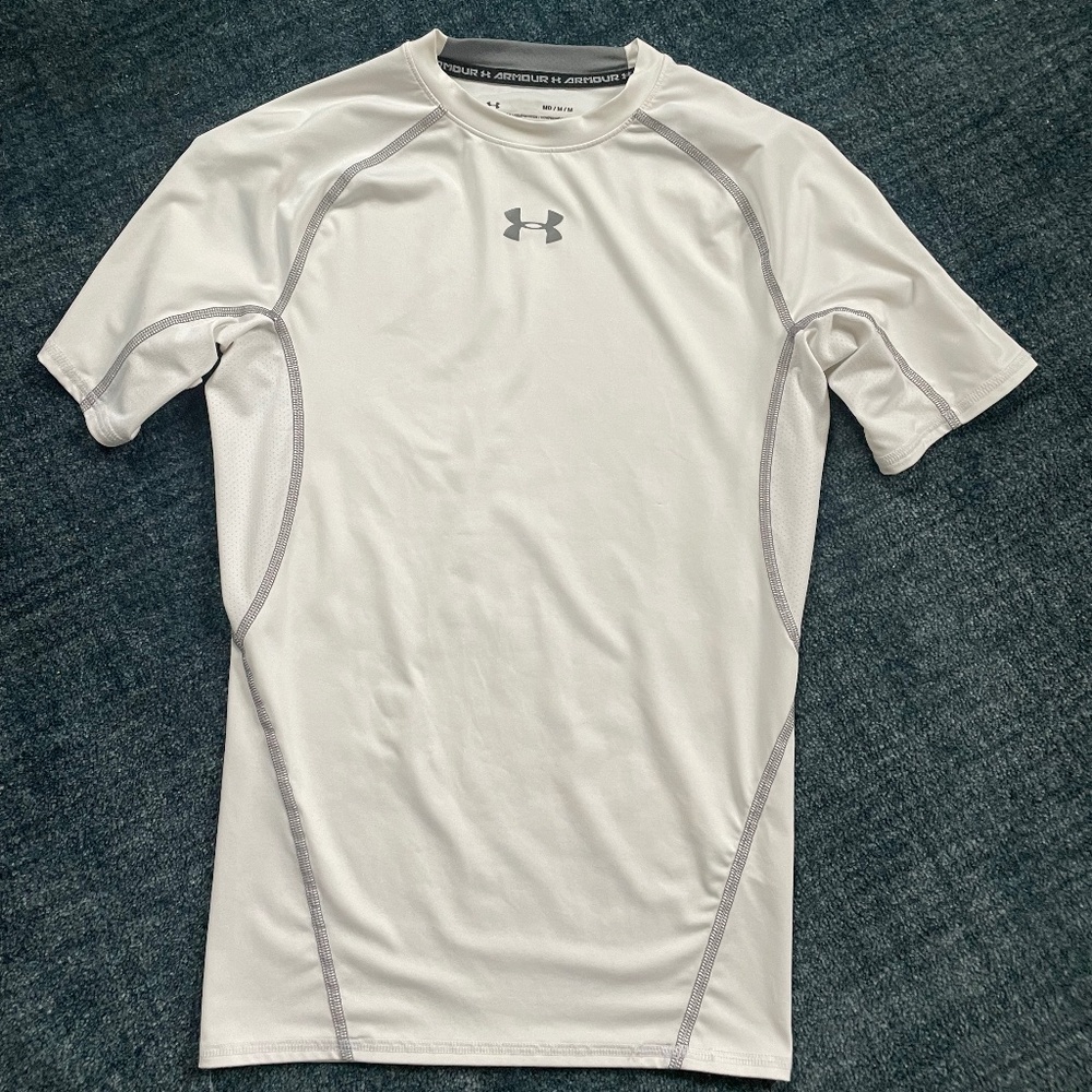 Under Armour Base Layer White, Medium Like New